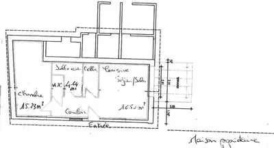 Plan de l'établissement Gite aux fleurs
