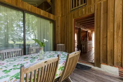 Balcon ou terrasse dans l'établissement Vieux chene