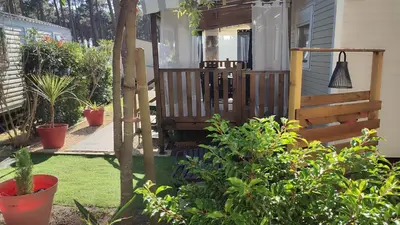 Jardin de l'établissement Les Dunes de Contis