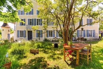 Jardin de l'établissement Le Pressoir de Framboise