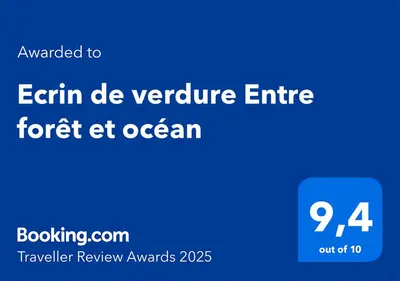 Certificat, récompense, panneau ou autre document affiché dans l'établissement Ecrin de verdure Entre forêt et océan