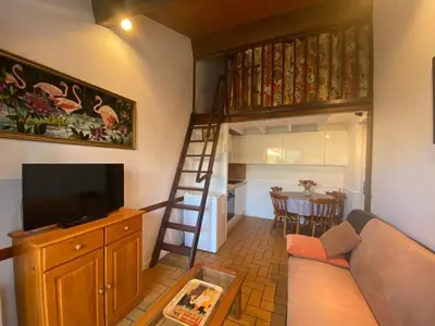 Télévision ou salle de divertissement dans l'établissement Villa patio cosy à Capbreton, proche port et centre, avec grande terrasse et parking privé - FR-1-413-233