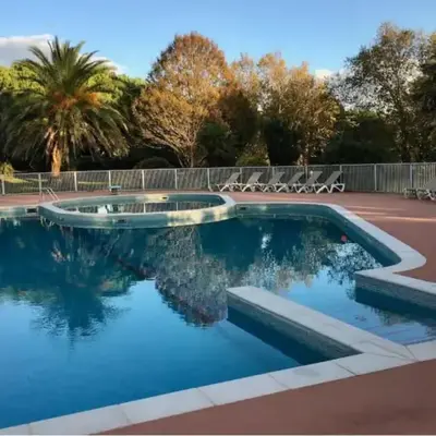 Very quiet house with shared swimming pool