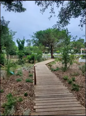 Jardin de l'établissement Le Bonamour - Élégance et sérénité entre plage et port