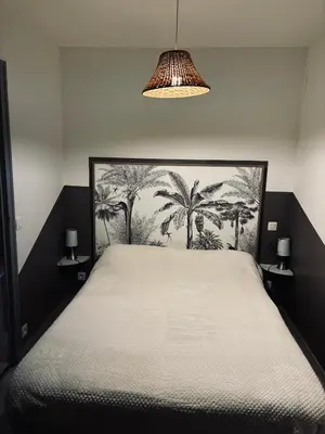 Un ou plusieurs lits dans un hébergement de l'établissement Appartement mimizan plage