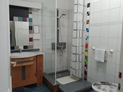 Salle de bains dans l'établissement Casa Chélo