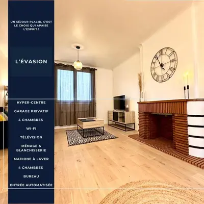 Plan de l'établissement L'Évasion - Centre-Ville & Garage Privé