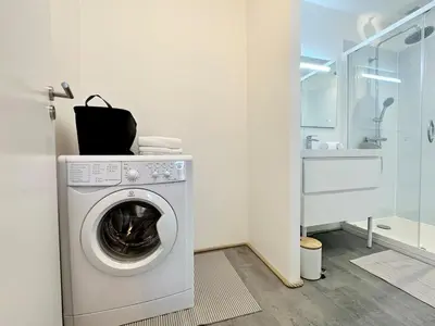 Salle de bains dans l'établissement Le Despiau - Parking - Clim - Fibre - Proche Base