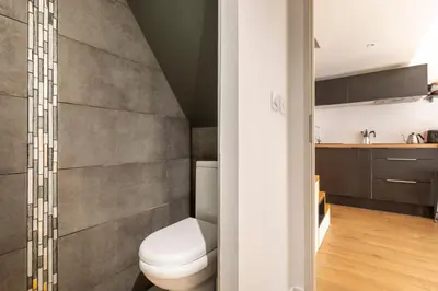 Salle de bains dans l'établissement Superbe Villa Patio rénovée et climatisée à Capbreton et aux portes d'Hossegor
