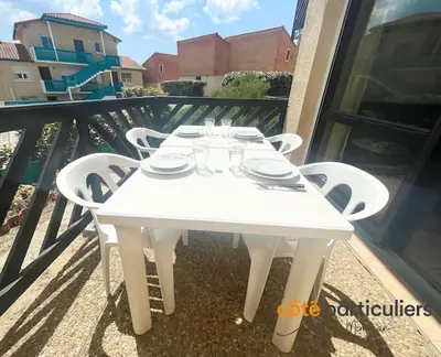 Balcon ou terrasse dans l'établissement Le Poséidon 56 - Apt T3 à deux pas de l'Océan