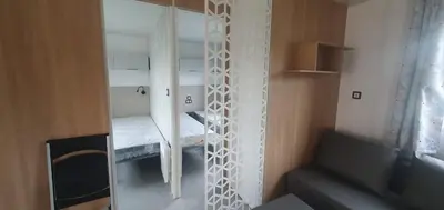 Coin salon dans l'établissement Mobile home à Mimizan géré par un particulier