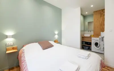 Cuisine ou kitchenette dans l'établissement Villa Cocoon Contis océan à 900m