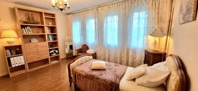 Un ou plusieurs lits dans un hébergement de l'établissement Lé Luquentia, demeure de charme, piscine, billard, grand jardin