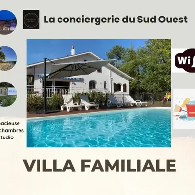 Magnifique villa familiale piscine - 14 personnes