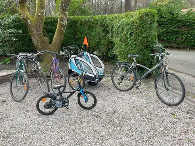Vélo sur le terrain de l'établissement Agréable chalet à Gujan-Mestras ou dans les environs