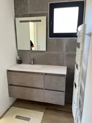 Salle de bains dans l'établissement Villa OASIS Climatisée avec Piscine chauffée à Hossegor