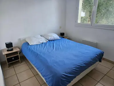 Un ou plusieurs lits dans un hébergement de l'établissement Soustons - Piscine - Famille - Centre Ville