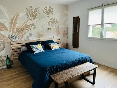 Un ou plusieurs lits dans un hébergement de l'établissement Chambre d'Hôtes du Lac