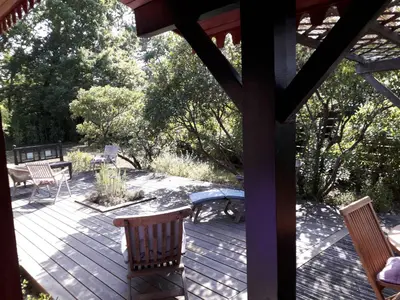 Jardin de l'établissement villa les Arbousiers