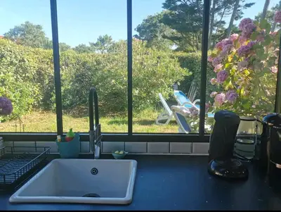 Jardin de l'établissement la maison du bonheur
