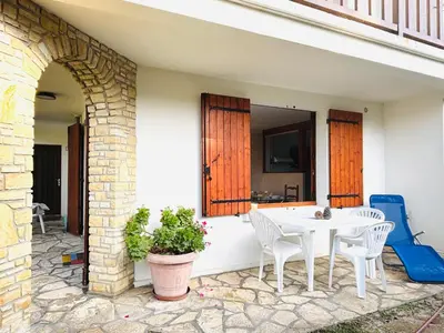 Balcon ou terrasse dans l'établissement Studio sud à 300m des plages