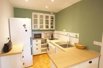 Cuisine ou kitchenette dans l'établissement Capbreton - Notre Dame - Plage - Couple - Surf