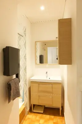 Salle de bains dans l'établissement Capbreton - Notre Dame - Plage - Couple - Surf