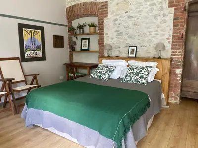 Un ou plusieurs lits dans un hébergement de l'établissement Chambres d'hôtes Maison Narbay aux portes du pays Basque
