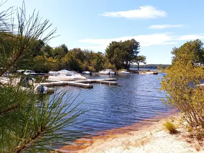 Paysage naturel près de le camping