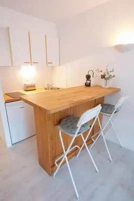 Cuisine ou kitchenette dans l'établissement Hossegor - Vue Océan - Plage - Couple - Enfant