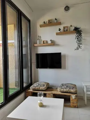 Télévision ou salle de divertissement dans l'établissement Appartement à Seignosse Le Penon - 200m plage