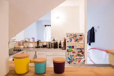 Cuisine ou kitchenette dans l'établissement Belle villa-patio à 700m de l'océan