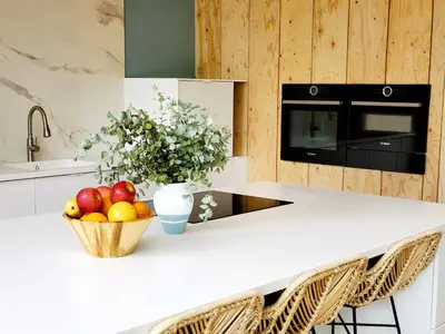 Cuisine ou kitchenette dans l'établissement Luxury Bali Villa in Hossegor 5 stars- Pool & Petanque
