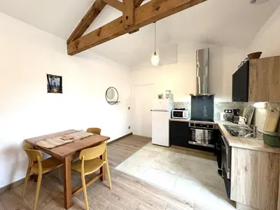 Cuisine ou kitchenette dans l'établissement La massoune