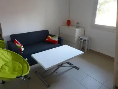 Coin salon dans l'établissement APPARTEMENT COEUR DE LA STATION