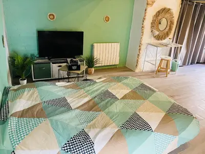 Télévision ou salle de divertissement dans l'établissement Les chambres d'Ursule