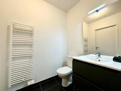 Salle de bains dans l'établissement L'Émeraude - Proche Hôpital - Parking - Clim - Fibre - Terrasse