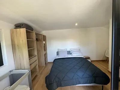 Un ou plusieurs lits dans un hébergement de l'établissement villa bord de mer 400 M de la plage