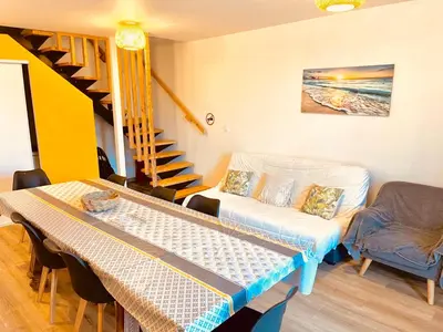Coin salon dans l'établissement Gîte 2 à 5 personnes au coeur de la Nature