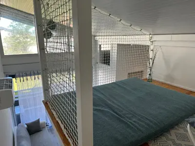 Un ou plusieurs lits dans un hébergement de l'établissement Appartement lumineux et spacieux à deux pas de la plage de Seignosse - FR-1-239-1042