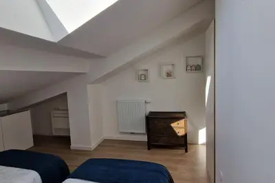 Un ou plusieurs lits dans un hébergement de l'établissement Appartement Villa Trencat