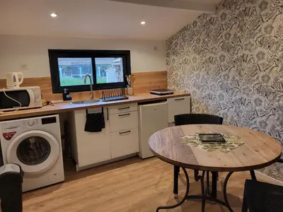 Cuisine ou kitchenette dans l'établissement Villa CAPAYAN