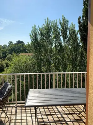 Balcon ou terrasse dans l'établissement Amarine Landaise