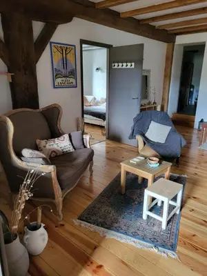 Coin salon dans l'établissement Cap Landes à Léon