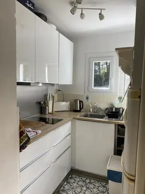 Cuisine ou kitchenette dans l'établissement Lou Galip