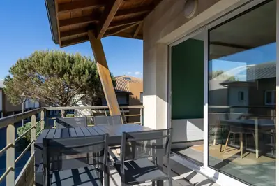 Balcon ou terrasse dans l'établissement Atlantic Selection - Clair de Dune - 100m de la Plage des Océanides
