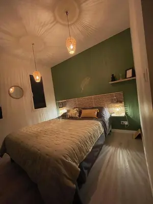 Un ou plusieurs lits dans un hébergement de l'établissement ANGRESSE Villa Chris à 10 min d'HOSSEGOR