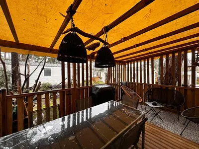 Plan de l'établissement Grand Mobil Home Tout Confort pour 6 personnes - Camping Les Oyats 4 étoiles