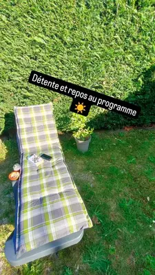 Jardin de l'établissement Mobil home, camping 4* Lac privé