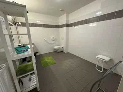 Salle de bains dans l'établissement Gite les armayans